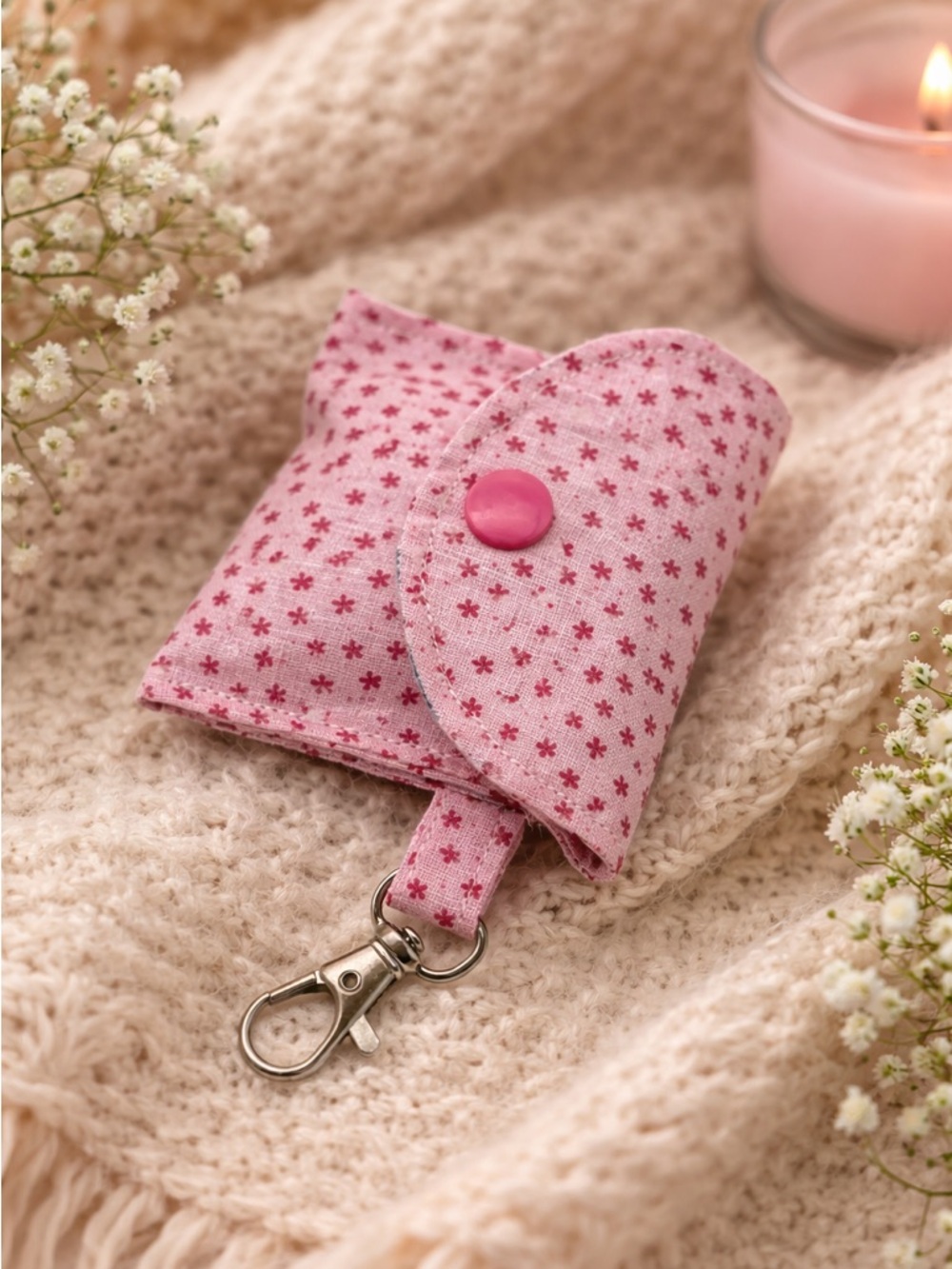 Cozy Pink Floral AirPods Case